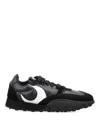 Marine Serre Ms Rise Leather Sneakers In Black