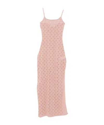 Marine Serre Suspender Dress In Brown