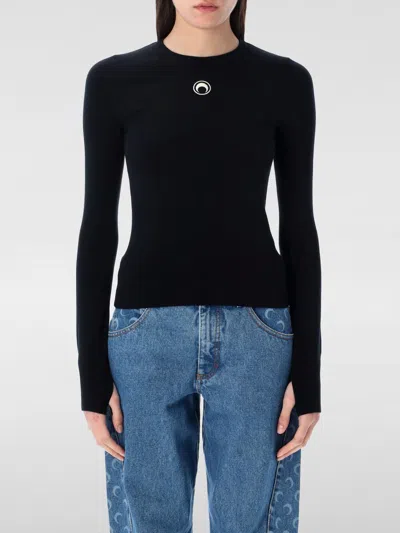 MARINE SERRE SWEATER MARINE SERRE WOMAN COLOR BLACK,G58781002