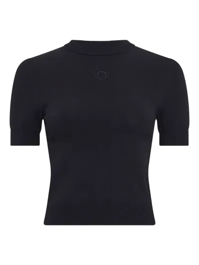 Marine Serre Sweaters In Black