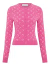 Marine Serre Sweaters In Pink