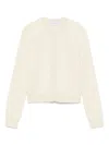 Marine Serre Cardigan With Jacquard Moon Motif In White