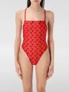 Shop Marine Serre Swimsuit  Woman Color Red