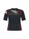 Marine Serre Regenerated Graphic-print T-shirt In Black