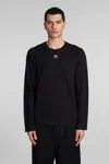 Marine Serre T-shirt In Black Cotton In Black