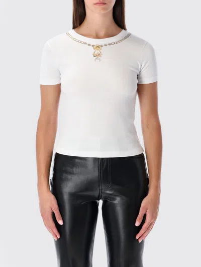 MARINE SERRE T-SHIRT MARINE SERRE WOMAN COLOR WHITE,H50940001