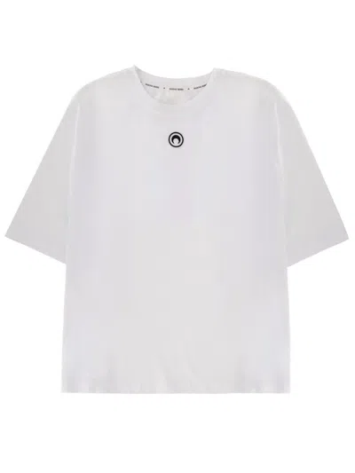 Marine Serre T-shirt With Logo In White