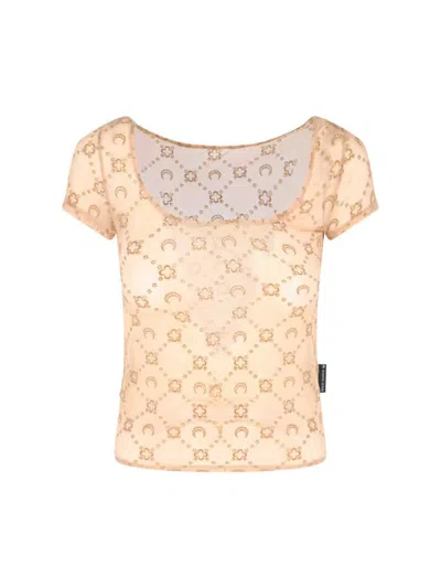 MARINE SERRE MARINE SERRE T-SHIRTS AND POLOS