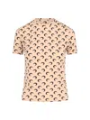 Marine Serre Moon T-shirt In Beige