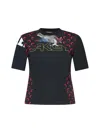 Marine Serre Regenerated Graphic-print T-shirt In Black