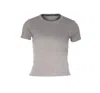 Marine Serre Women Faded Moon T-shirt In Gray