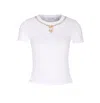 Marine Serre Trompe L Il Jewelry White Jersey Baby Fit T-shirt In White