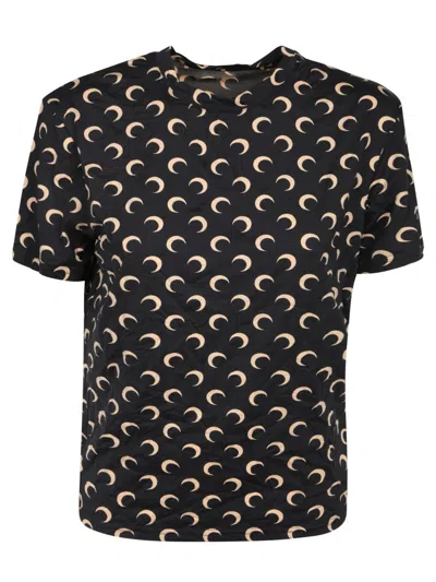 Marine Serre T-shirts In Black