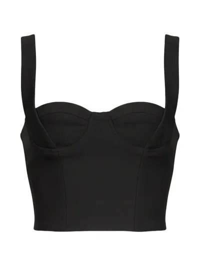 Marine Serre Tailored Structured Strap Top In Black
