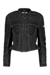 Marine Serre Techno Fabric Jacket In Black