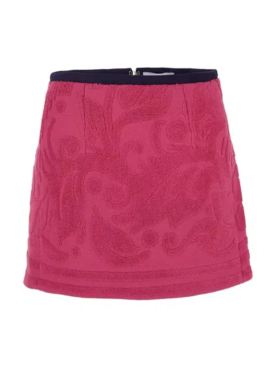 MARINE SERRE TERRY COTTON MINI SKIRT