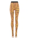 Marine Serre Tiger-print Leggings In Multi