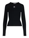 Marine Serre Moon Sweater In Black
