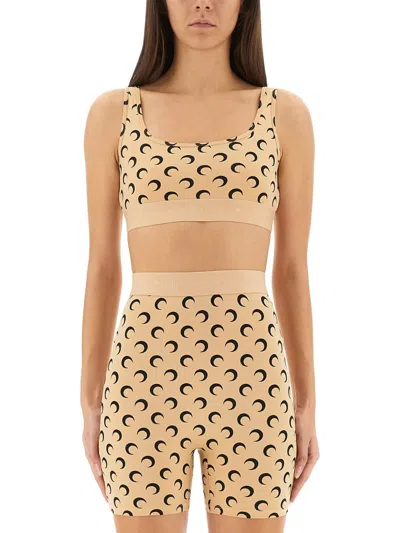 Marine Serre Top Bra Moon In Multi