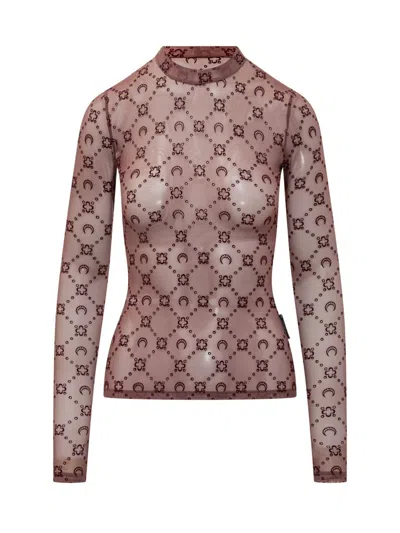 MARINE SERRE MARINE SERRE TOP MARINE SERRE TULLE MONOGRAM