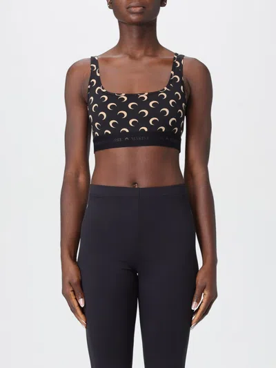 MARINE SERRE TOP MARINE SERRE WOMAN COLOR BLACK,H48906002