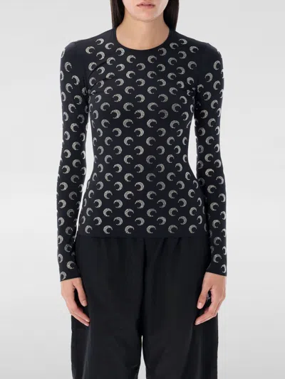 MARINE SERRE TOP MARINE SERRE WOMAN COLOR BLACK,G28411002
