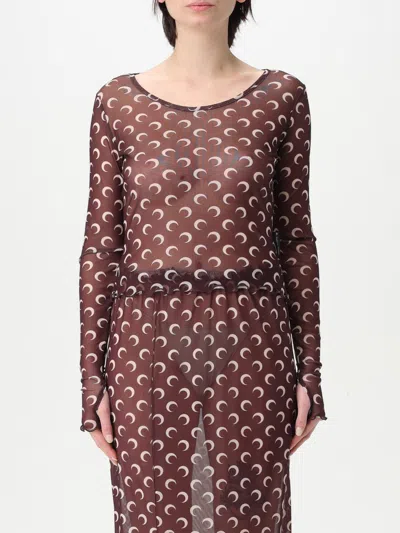 Marine Serre Top  Woman Color Brown