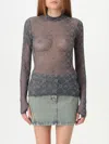 Marine Serre Top  Woman Color Grey