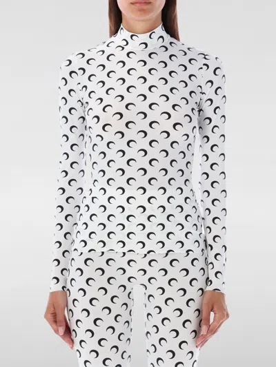 MARINE SERRE TOP MARINE SERRE WOMAN COLOR WHITE,G58784001