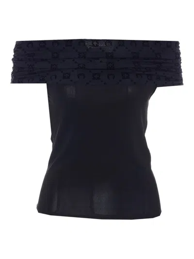 Marine Serre Black Longsleeves Top