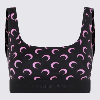 Marine Serre Black And Pink Top In Multi