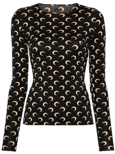 Marine Serre Top Top  In Black