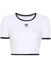 Marine Serre Moon-logo T-shirt In White