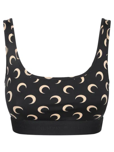 Marine Serre Tops In Black