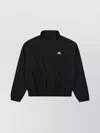 Marine Serre Moon Nylon Track Jacket In Black