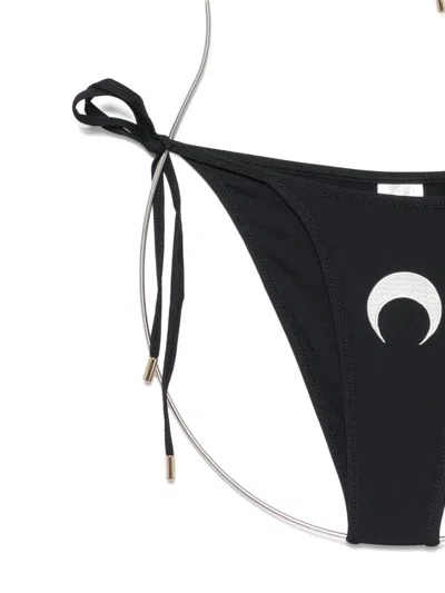 Marine Serre Triangle Bikini Set In Black
