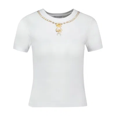Marine Serre Trompe L'oeil Jewelry T-shirt - Cotton - White