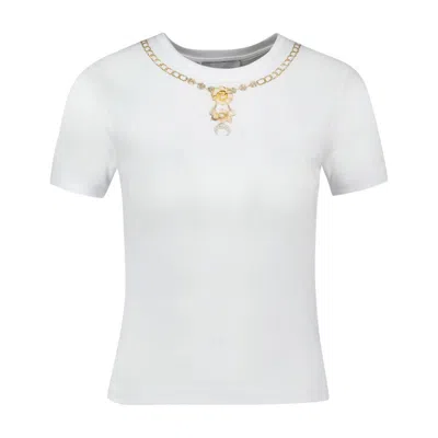Marine Serre Trompe L'oeil Jewelry T-shirt In White