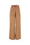 Marine Serre Wide-leg Trousers With Elastic Waistband