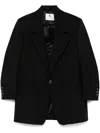 Marine Serre Twill Blazer In Black