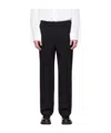 Marine Serre Twill Casual Pants In Black
