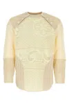 Marine Serre Two-tone Crochet Oversize Sweater