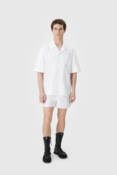 Marine Serre Household-linen 环保再生保龄球衬衫 In White