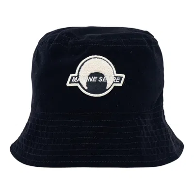 Marine Serre Velvet Nylon Bucket Hat In Blue