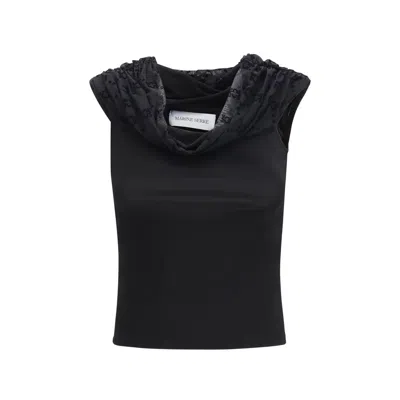Marine Serre Viscose Women's Shirt In Black