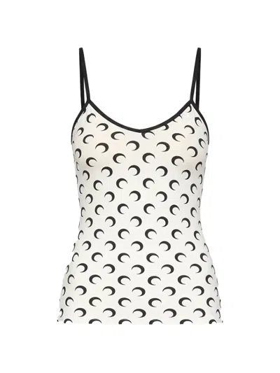 Marine Serre Moon Printed Sleeveless Tank Top In Multi