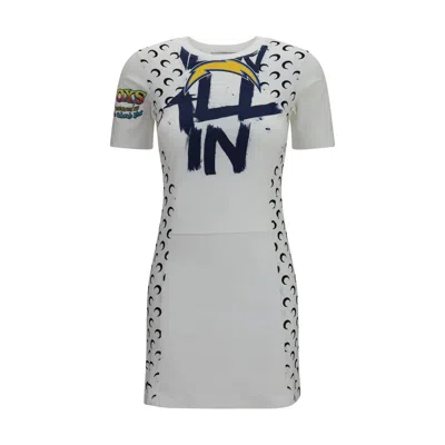 Marine Serre White Cotton Casual Women's Dress