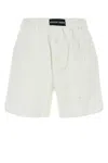 Marine Serre Cotton Shorts With Back And Front Pockets