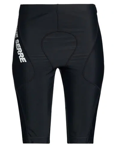 Marine Serre White Line Woman Shorts & Bermuda Shorts Black Size M Recycled Polyester, Elastane