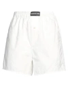 Marine Serre White Patch Shorts In White